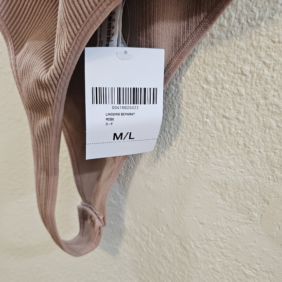 Forever 21 Seamless Caged Back Ribbed Bodysuit Rose Size M/L - Picture 3 of 5